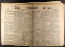 NEWSPAPER An Original Copy Of 'The Times' Of 14th July 1888, Containing An Article On Page 7 Concerning The Whereabouts  - Soudan (...-1951)