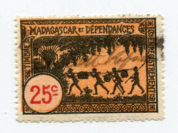 MADAGASCAR TIMBRE FISCAL OBLITERE - Autres & Non Classés
