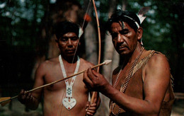 CPM - JAMESTOWN (Virginia) - Real Indians ... (Hommes Tenant Arc & Flèche) - Ascension Island