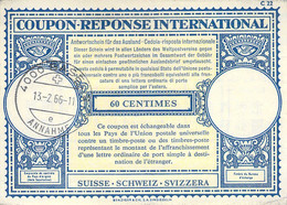 Internationaler Antwortschein 1966 Schweiz - Franchise