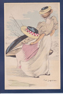 CPA Poisson Surréalisme Art Nouveau Femme Girl Woman Politique Satirique Marianne Non Circulé Litho Moule - Fish & Shellfish