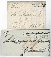 1831, 1841, " WELS " 2 Briefe , A5679 - ...-1850 Préphilatélie
