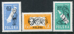 POLAND 1961 UNICEF Anniversary MNH / **  Michel 1272-74 - Nuovi