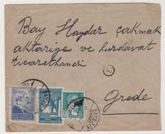 TURKEY -ISTANBUL  TO GEREDE 1942 ,USED  COVER - Brieven En Documenten