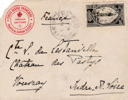 MAROC : Lettre De Guercif Entête Croix-Rouge Française  Foyers Du Soldat .S.B.M. 1932 - Covers & Documents