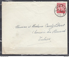 Brief Van Nivelles C Naar Tubize - 1953-1972 Occhiali