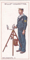 49 Heliograph - Signalling Series 1911 - Wills Cigarette Card - Original Antique - Alphabet - Military - Navy - Wills