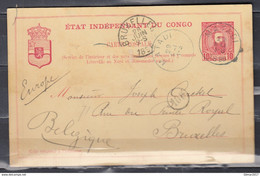 Postkaart Van Matadi Naar Bruxelles (Belgie) - 1894-1923 Mols: Brieven