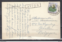 Postkaart Van Bethville Naar Ixelles Bruxelles Avion - Cartas & Documentos