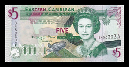 Estados Caribe East Caribbean Antigua 5 Dollars 1994 Pick 31a SC UNC - Oostelijke Caraïben