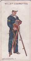 50 Heliograph - Signalling Series 1911 - Wills Cigarette Card - Original Antique - Alphabet - Military - Navy - Wills