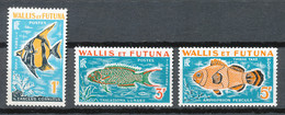 WALLIS ET FUTUNA 1963 - TIMBRE TAXE - FAUNE SOUS MARINE - POISSONS - Neufs