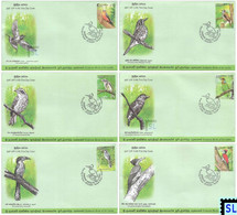 Sri Lanka Stamps 2021, Endemic Birds, Bird, FDCs - Sri Lanka (Ceylon) (1948-...)
