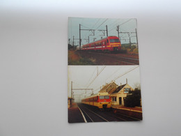SCHAERBEEK: La Rame Double AM-385 / UCCLE-CALEVOET  Une Rame Triple - TREIN - TRAIN / NMBS - SNCB - Trains