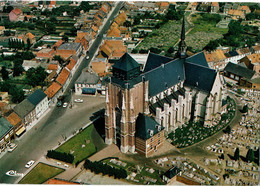 Geel Luchtopname St Amandskerk - Geel