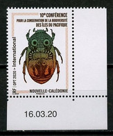 Nlle CALEDONIE 2020 N° 1389 ** Neuf MNH Superbe Insecte Scarabée Conservation De La Biodiversité îles Du Pacifique - Neufs