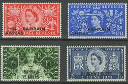 British Colonies Bahrain 1953 ☀ Mi. No. 89-92 ** Coronation Set ☀ MNH ** - Bahrain (...-1965)