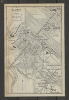 CARTE PLAN 1929 - SAUMUR Et ENVIRONS - ILE MILLOCHAU - ILE OFFARD - GARE DE L'ÉTAT - CAVALERIE - Cartes Topographiques