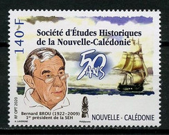 Nlle CALEDONIE 2020 N° 1391 ** Neuf MNH Superbe Bateau Voilier Sailboat Bernard Brou Société D'études Historiques Logo - Unused Stamps