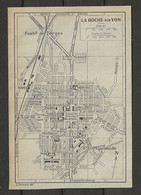CARTE PLAN 1929 - LA ROCHE Sur YON - DÉPOT D'ÉTALONS - FAUBOURG Des FORGE DE FAUBOURG D'ÉQUEBOUILLE - Topographical Maps