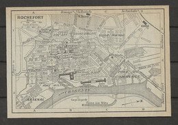 CARTE PLAN 1929 - ROCHEFORT - ARSENAL - PORT MILITAIRE - VIEILLE PAROISSE - MUSÉE Des MODELES - Cartes Topographiques