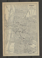 CARTE PLAN 1929 - COGNAC - ILE DE LA REINE - STADE - FAUBOURGS - CHAIS MARTELL - Topographical Maps