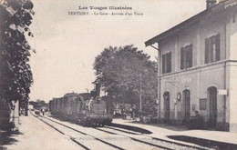 XERTIGNY                    LA GARE. ARRIVEE DU TRAIN - Xertigny