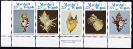 Marshall Insel, 1985, Michel 35/39. MNH **, Meeresschnecken.. - Marshall