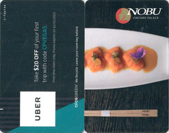 Caesars Palace Nobu-622-Key Card, Room Key, Schlusselkarte, Hotelkarte - Cartes D'hotel