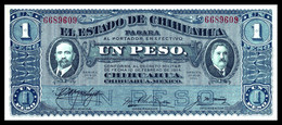 # # # Seltene Banknote Mexiko (Mexico) Estado 10 Pesos 1914 Chihuahua UNC # # # - Mexico