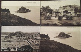 3 Cpa, TORQUAY, The Pavilion From Princess Gardens, Thatcher Rock, Torquay From Vane Hill - Torquay