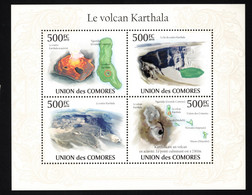 2009 Volcano KathalaMi:KM 2637-2640KB, Yt:KM 1898-1901 KLB Xx MNH - Isole Comore (1975-...)