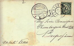 Grootrond HALSTEREN Op Nr. 55 Op Ansicht - Postal History