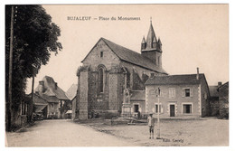 Haute Vienne Bujaleuf Place Du Monument Aux Morts église Circulée - Andere Gemeenten