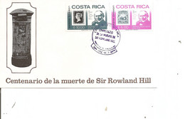 CostaRica - Timbres Sur Timbres ( FDC De 1979 à Voir) - Costa Rica
