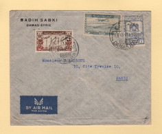 Syrie - Damas - 1949 - Par Avion Destination France - Syrie