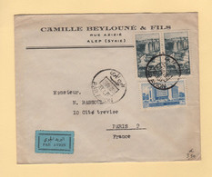 Syrie - Alep - 1950 - Par Avion Destination France - Syrië