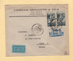 Syrie - Alep - 1950 - Par Avion Destination France - Syria