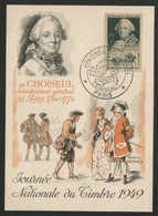 N° 828 "CHOISEUL" Cote 27 € Obl. 1er Jour De Paris Sur Carte Maximum. - ....-1949