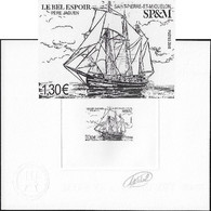 SPM - Saint Pierre Et Miquelon 2018 Y&T 1202. Épreuve D'artiste. Voilier Bel Espoir, Père Michel Jaouen, Toxicomanie - Droga