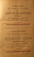 Buurtspoorwegen - Bepalingen En Tarieven Voor Het Vervoer Van  Eeklo Naar De Grens ... Schoondijke - 1897  -spoorwegen - Antiquariat