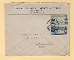 Syrie - Alep - 1950 - Par Avion Destination France - Syria