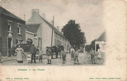 JURBISE - La Place - Carte Très Animée Et Circulé En 1905 - Jurbise