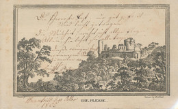 Gest. Die Plesse Bei Göttingen, Holzschnitt 1805 17x10,8 Cm - Historical Documents