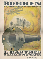 Kleinplakat Fa. Barthel Düsseldorf, Röhren Für Automobil Und Flugzeugbau 1919 A3 - Historical Documents
