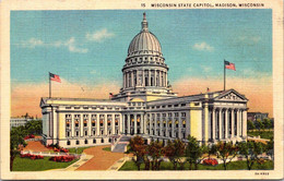 (5 A 9) Older USA Postcard - Wisconsin State Capitol - Madison