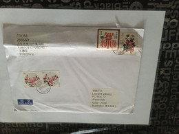 (5 A 9 Large Side) China Cover Posted To Australia During COVID-19 Pandemic (16 X 24 Cm) - Cartas & Documentos