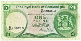 Scotland - 1 Pound - 1 May 1986 - Pick 341A.a - The Royal Bank Of Scotland PLC - 1 Pond