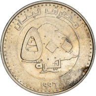 Monnaie, Lebanon, 500 Livres, 1996, TB+, Nickel Plated Steel, KM:39 - Líbano