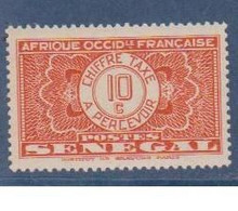 SENEGAL          N° YVERT TAXE 23  NEUF SANS GOMME     (  SG 02/24 ) - Timbres-taxe